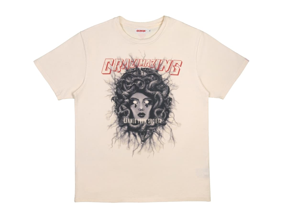 Crazimazing Medusa T-Shirt Cream