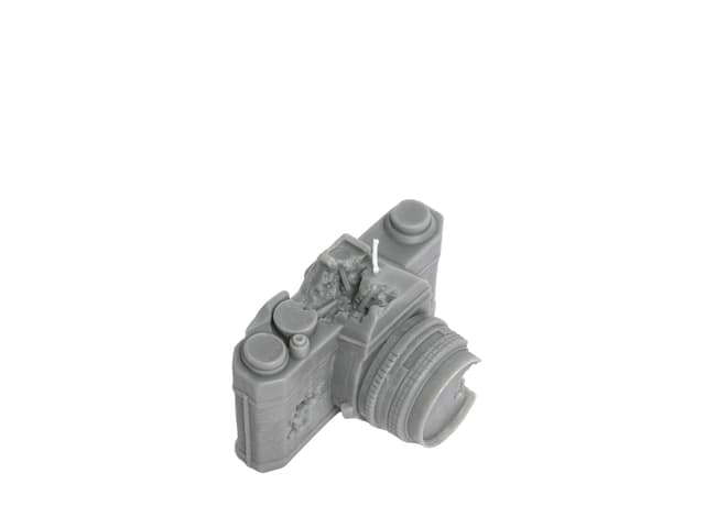 Daniel Arsham Daniel Arsham Eroded Camera Candle Grey - view 3