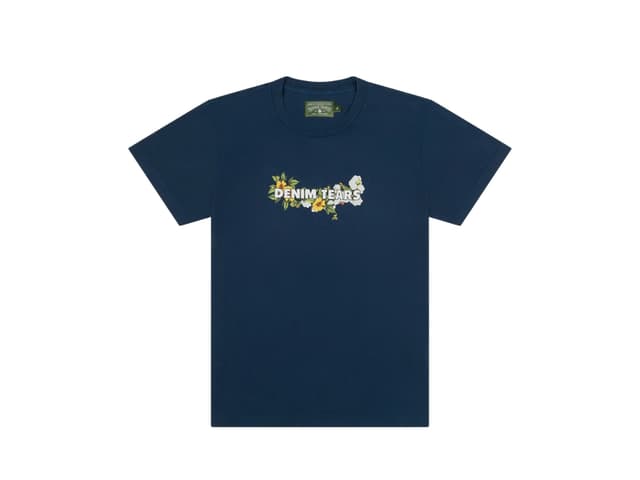 Denim Tears Denim Tears Logo Tee Navy - view 1