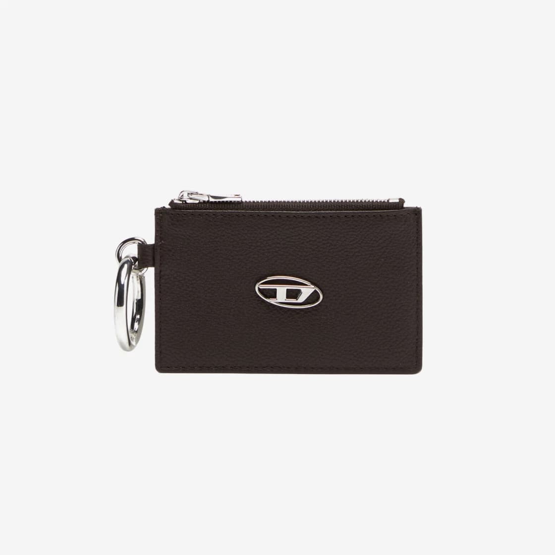 Diesel Leather Card Pouch Brown