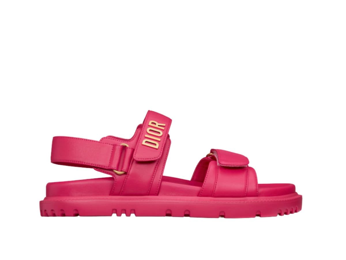 Dior Dioract Sandal Raspberry Lambskin