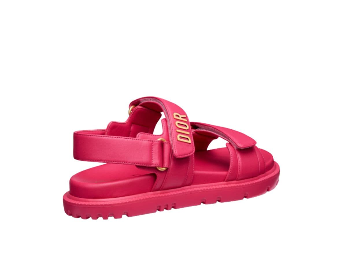 Dior Dioract Sandal Raspberry Lambskin