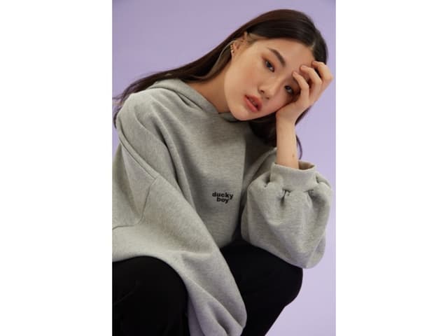 DUCKYBOY Duckyboy Oversized Hoodie Grey - view 4
