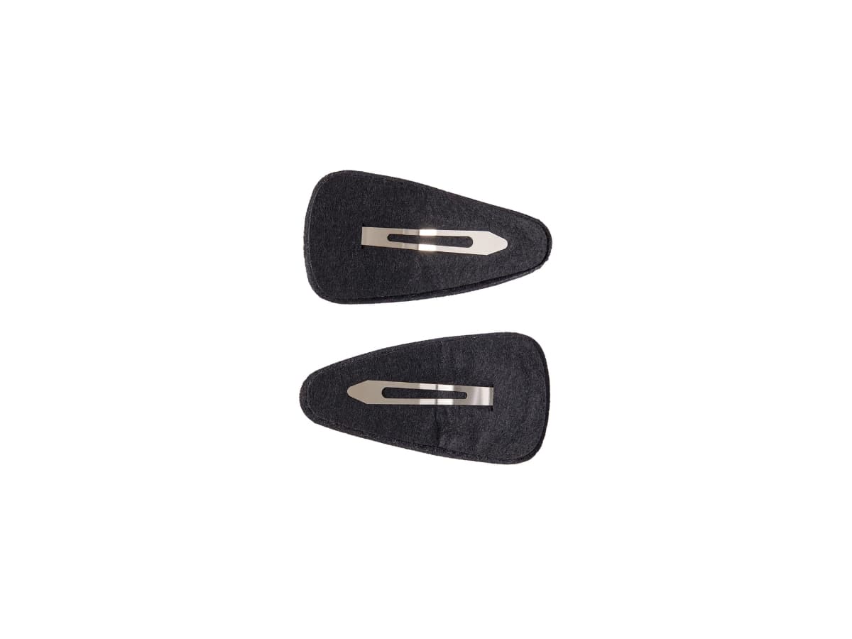 Emis Check Wide Hairpin Black