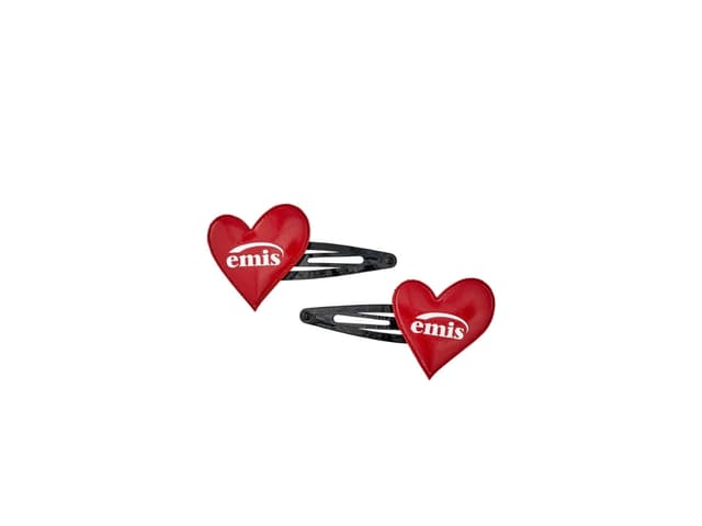 Emis Emis Heart Hairpin Red - view 1
