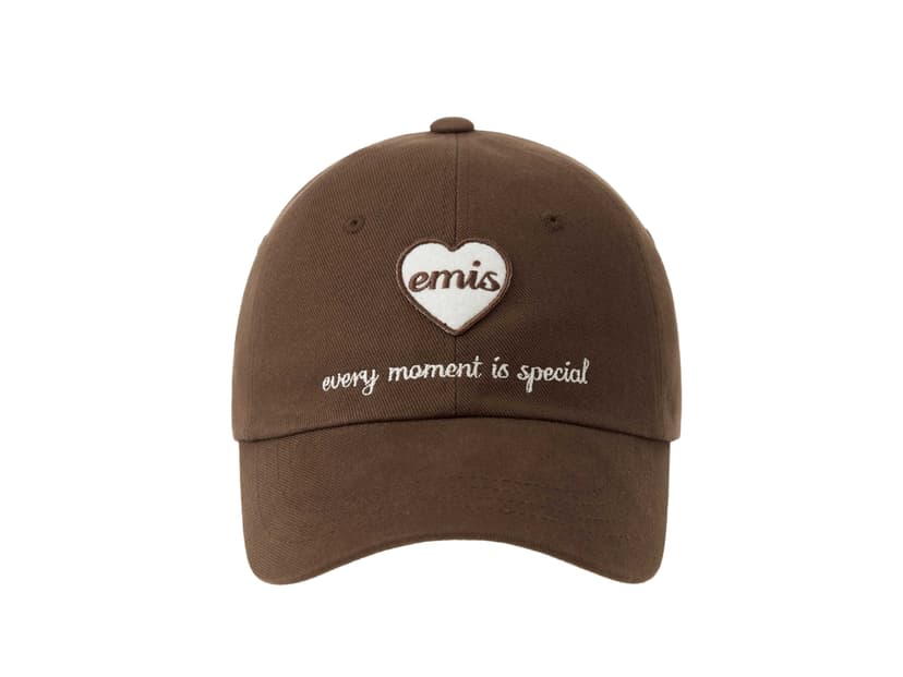 Emis Emis Heart Wappen Ball Cap Brown