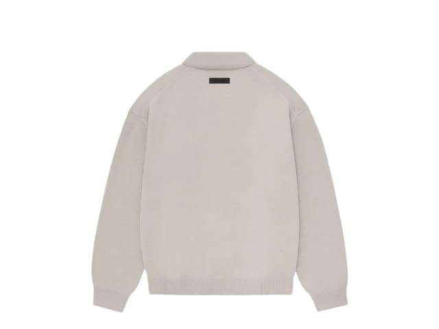 Fear of God Fear of God Essentials Knit Polo Silver Cloud (FW23) - view 2