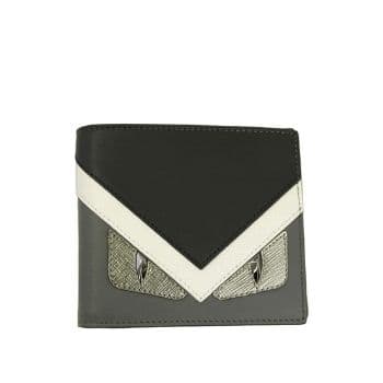 Buy Fendi Bugs Eye Men's Black Leather Bi-fold Wallet at Sasom – Authentic and Ready to Ship