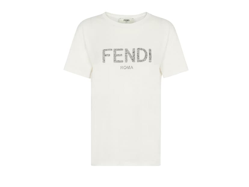 Fendi Fendi Jersey T-Shirt White