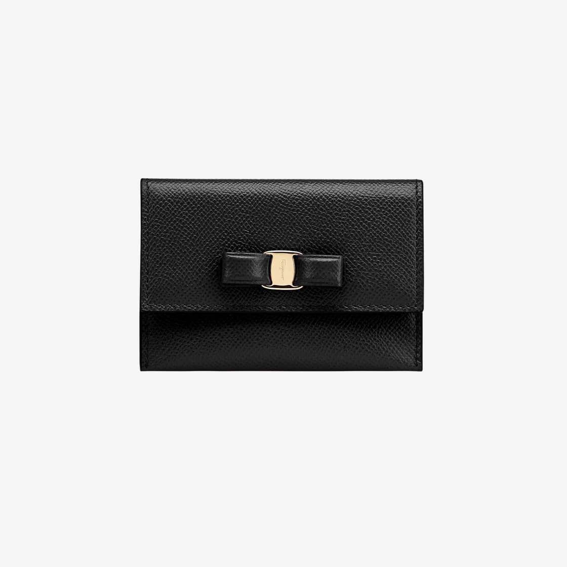 Ferragamo Vara Card Case Black