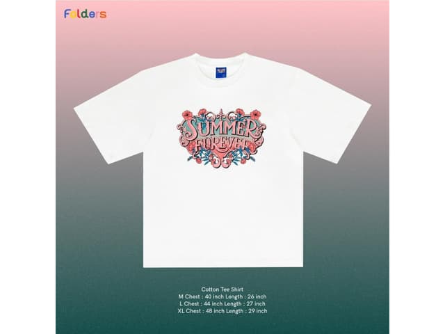 Folders Folders Summer Forever : Tee Shirt - White - view 2