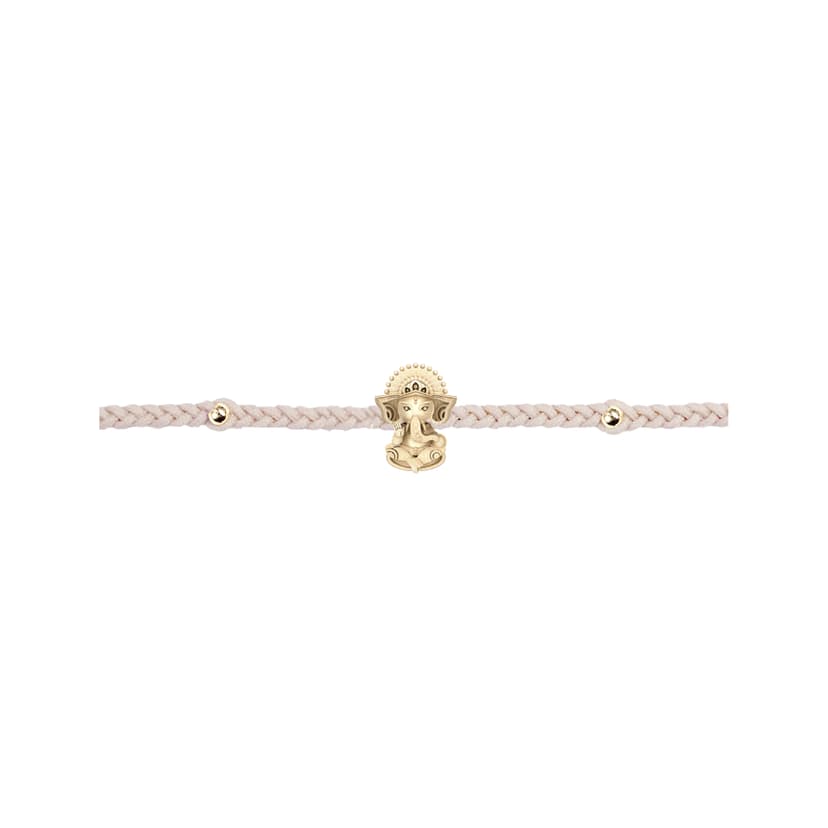 RAVIPA Ganesha Golden Gold Bracelet