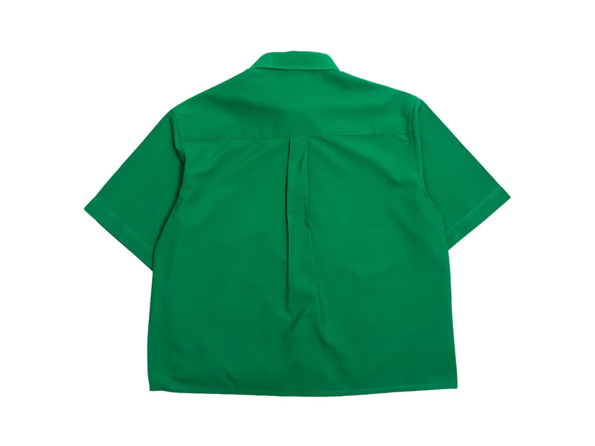 Getricheasy Crop Cuban Shirt Green