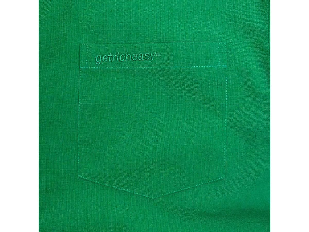 Getricheasy Crop Cuban Shirt Green