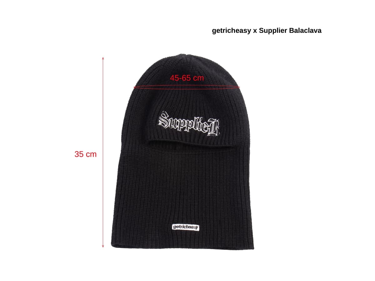 Getricheasy x Supplier Balaclava Black