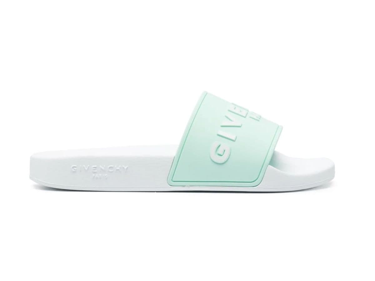 Givenchy Logo-Embossed Slides White