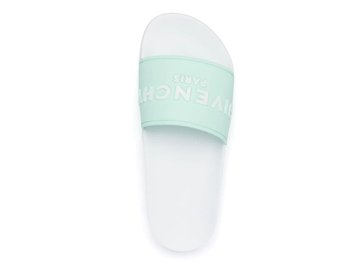 Givenchy Logo-Embossed Slides White