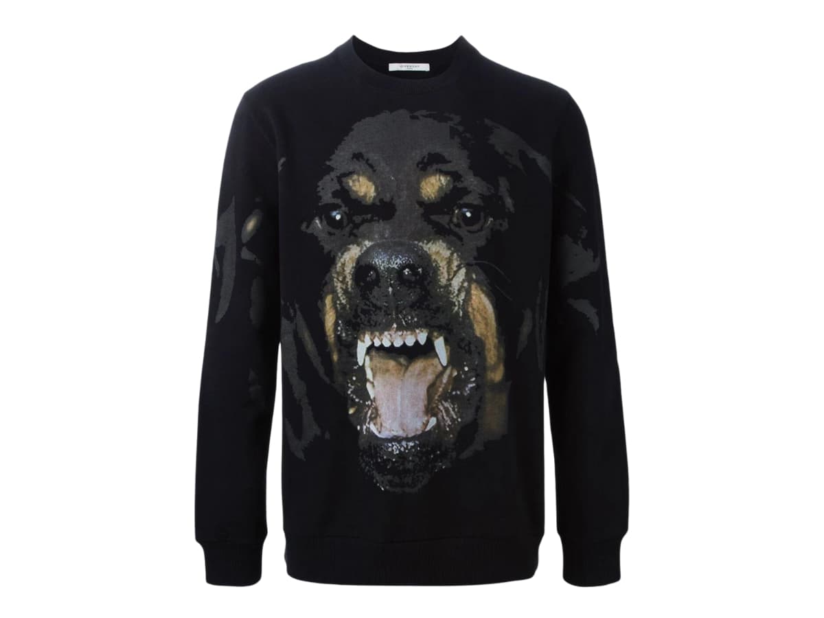 Givenchy Rottweiler Printed Sweatshirt Black