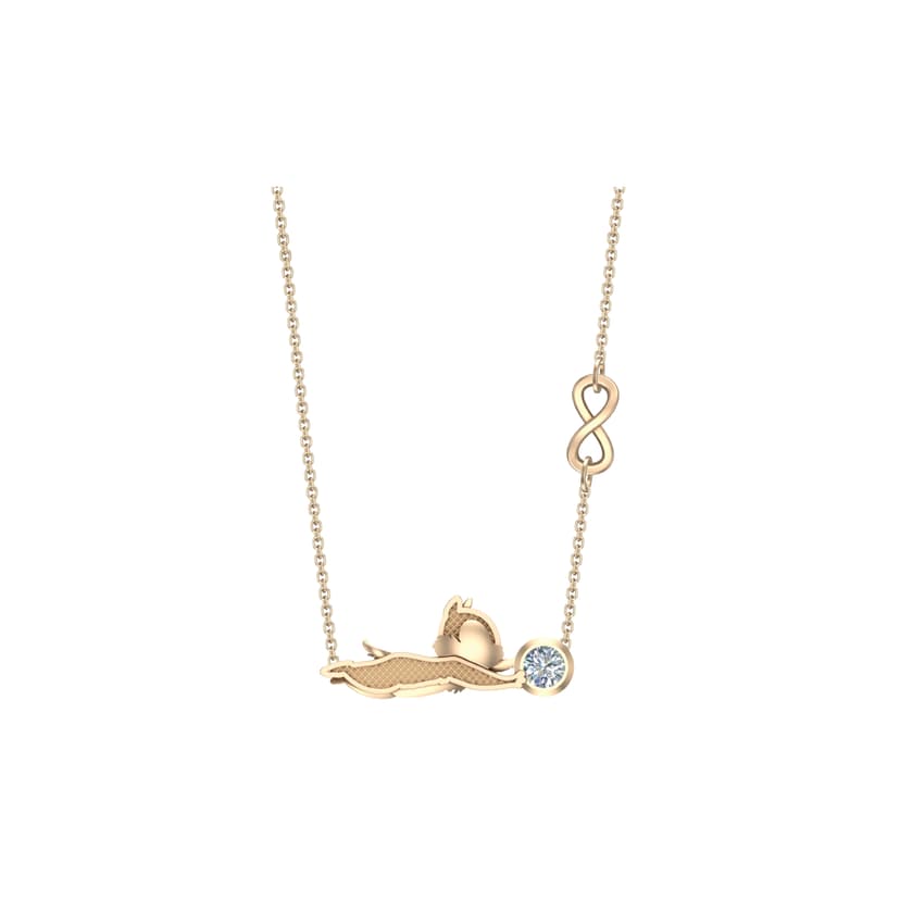 RAVIPA Gold Chip Necklace