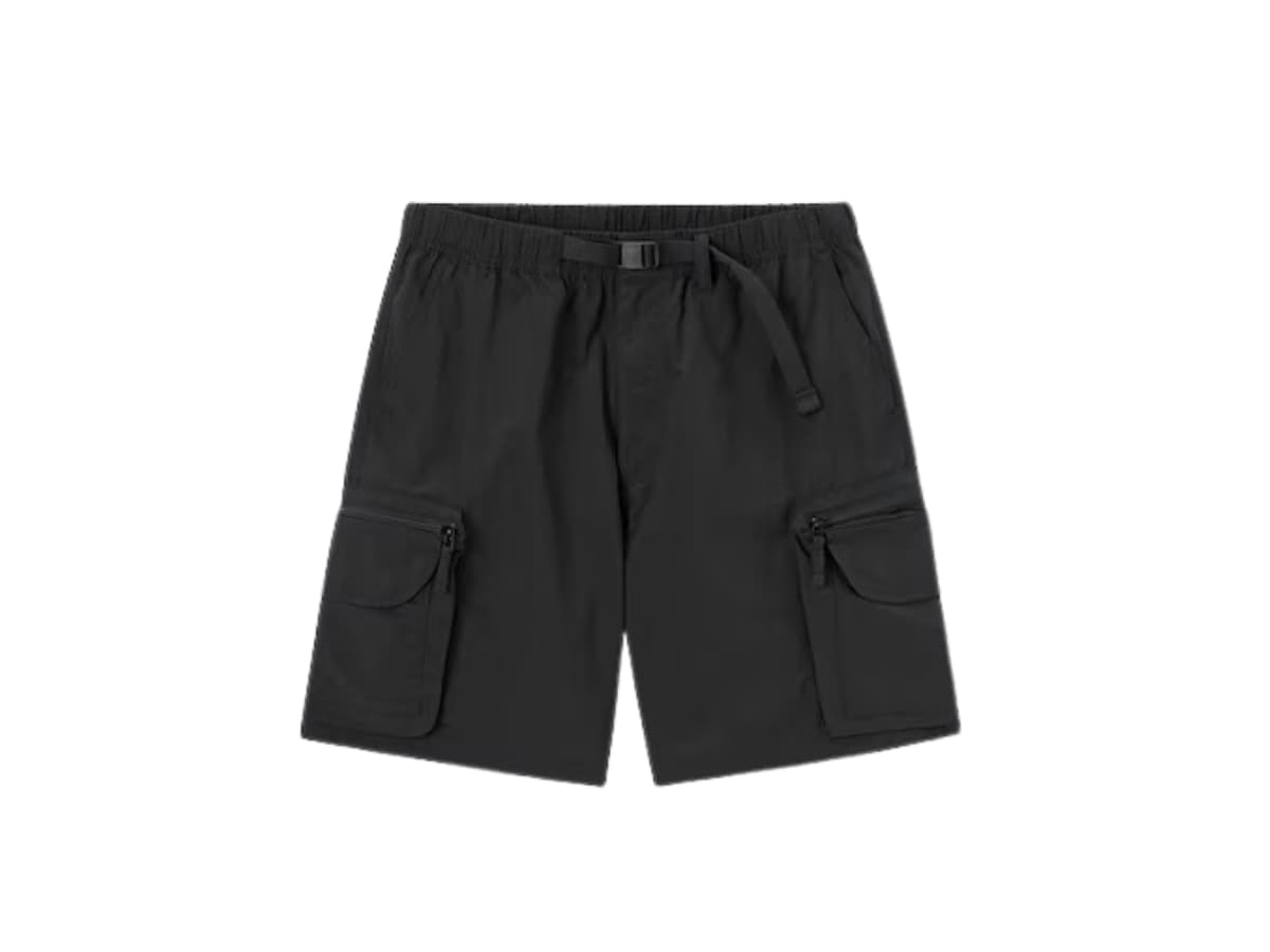 GU Nylon cargo shorts Black