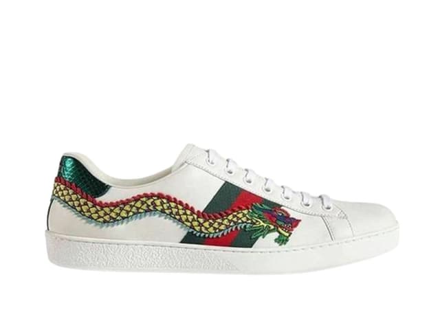 Gucci Gucci Ace Embroidered Dragon White - view 1