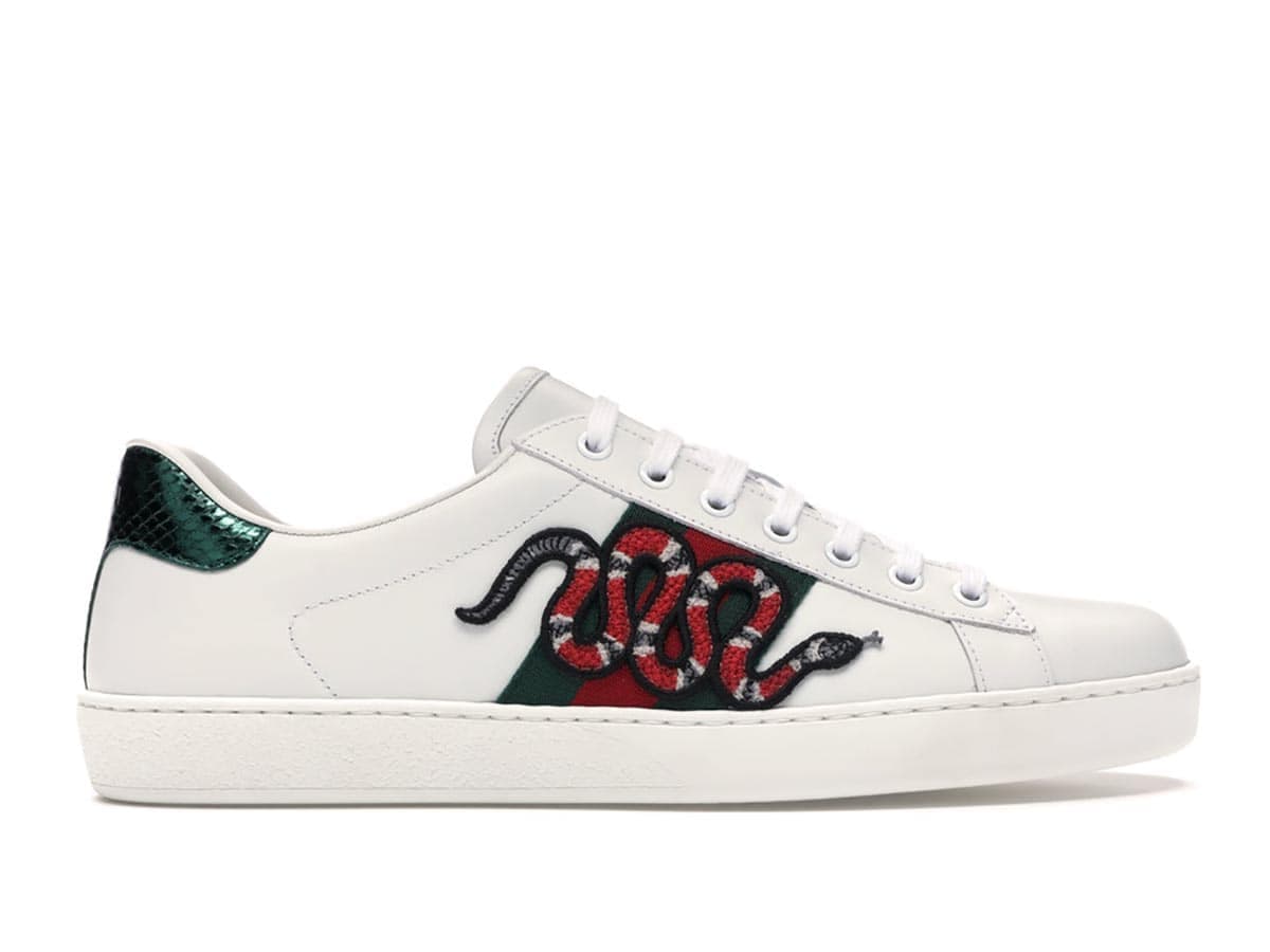 Gucci Ace Embroidered Snake