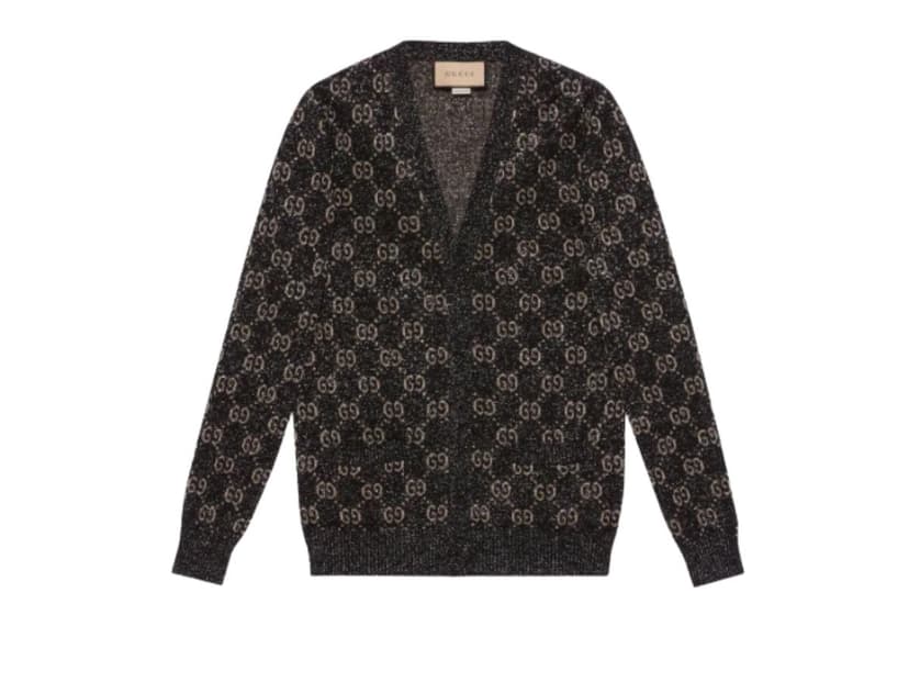 Gucci Gucci GG Intarsia-Knit Cardigan