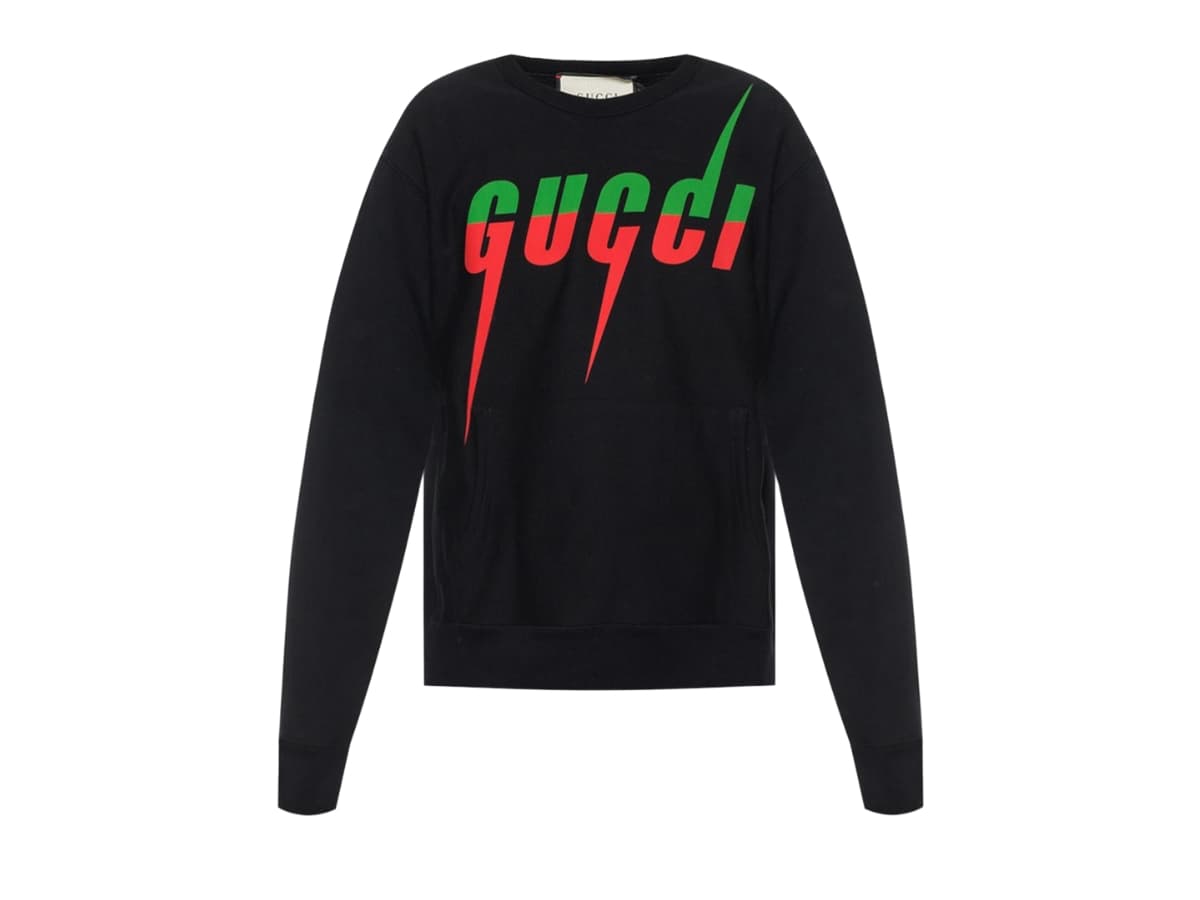 Gucci Logo-Printed Sweatshirt Black