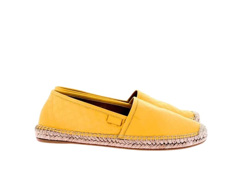 Gucci Gucci Microguccissima Leather Espadrille Yellow