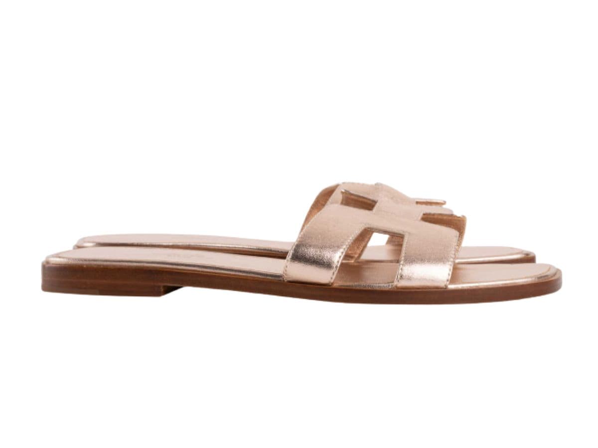 Hermes Oran Sandal Rose Gold