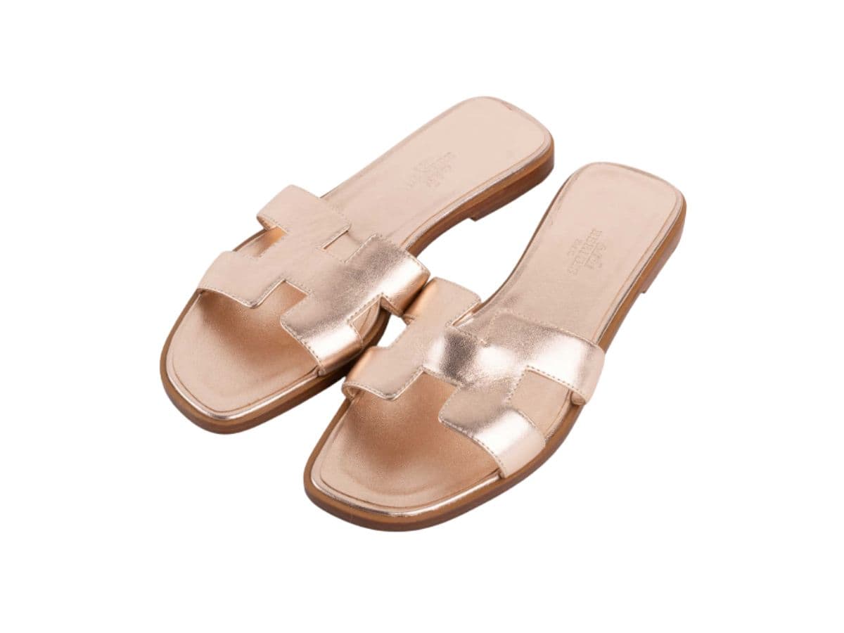 Hermes Oran Sandal Rose Gold