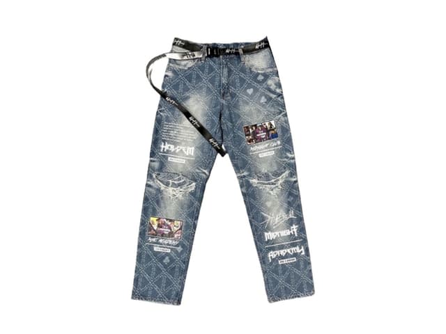 Hold’em Denim Hold’em Denim H8 Monogram Vintage Baggy Jeans - view 1
