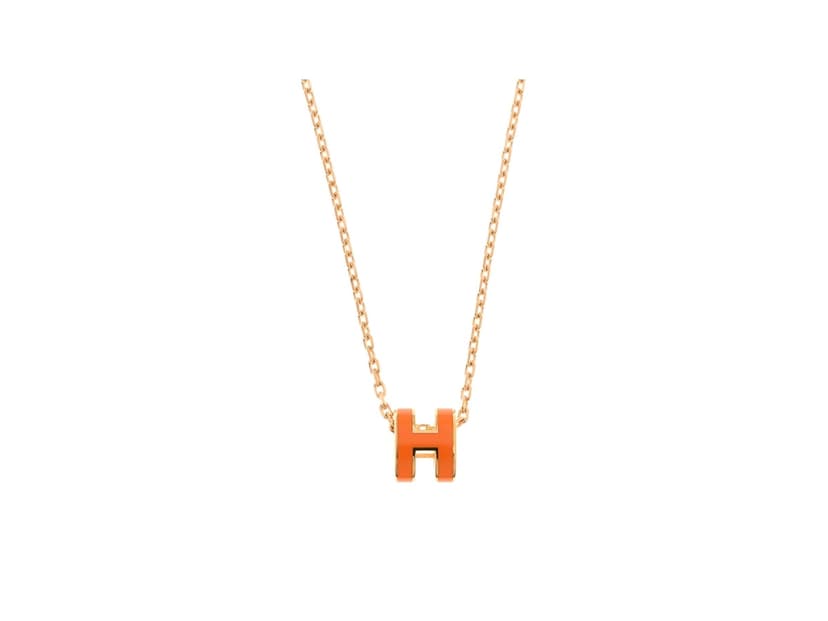 Hermes Hermes Pop H Pendant Orange