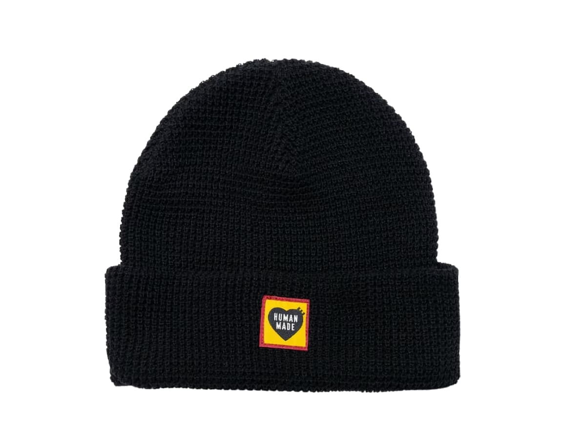 Human Made Waffle Beanie Black