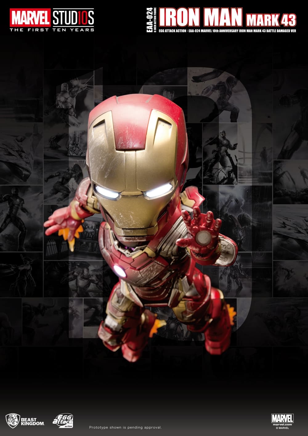 Iron Man MK43| Avengers Age Of Ultron (10th Year Edition)  (Egg Attack Action)