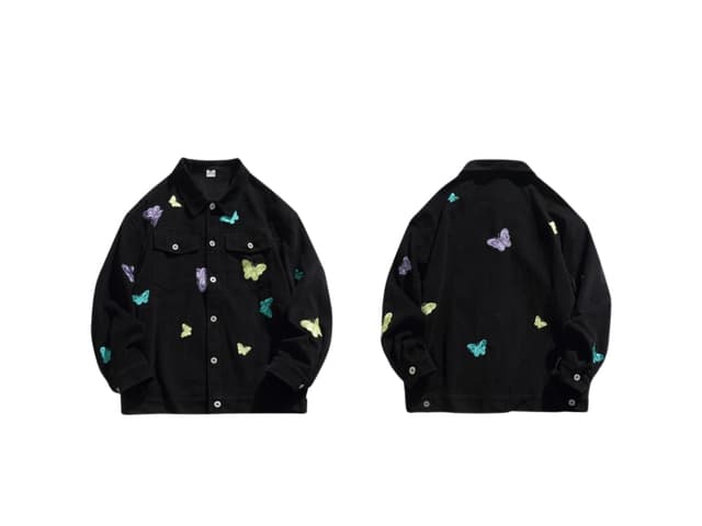 Jeera 168 Jeera 168 Black Butterfly Jacket - view 3