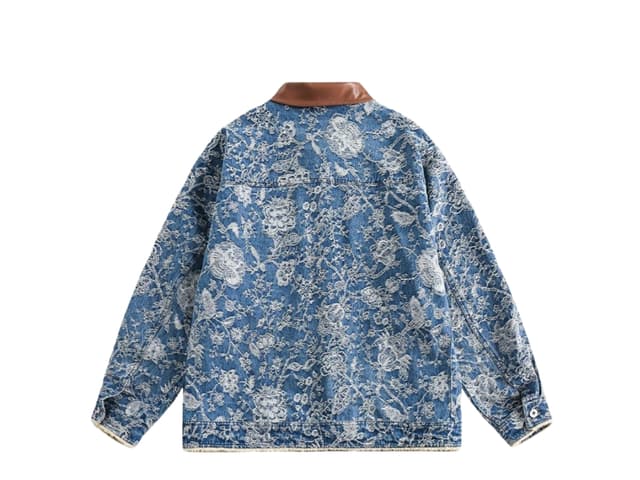 Jeera 168 Jeera 168 Floral Denim Jacket - view 2