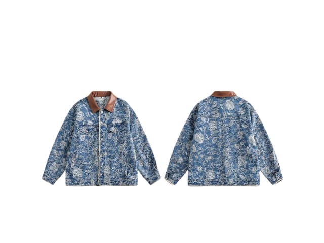 Jeera 168 Jeera 168 Floral Denim Jacket - view 3
