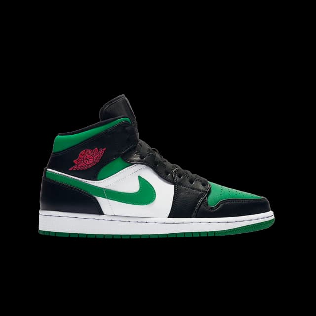 Jordan Jordan 1 Mid Green Toe - view 2