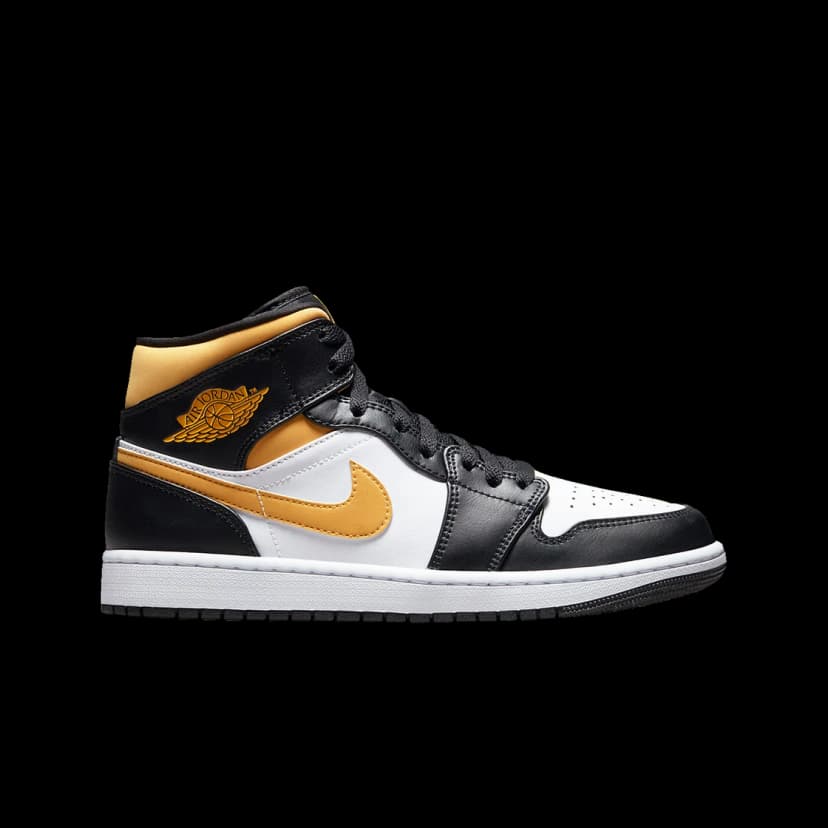 Jordan Jordan 1 Mid White Pollen Black