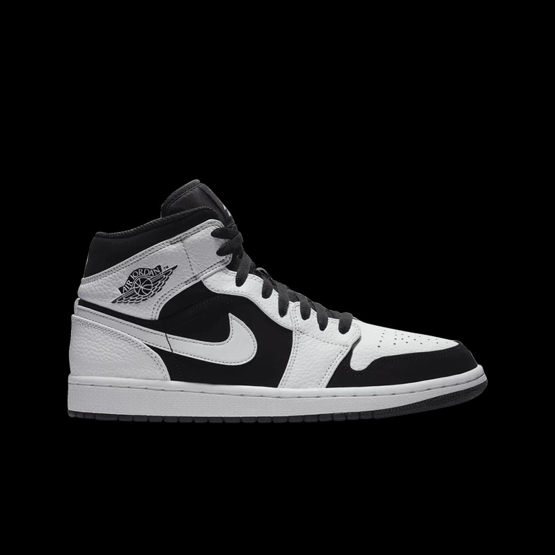 Jordan 1 Mid White Black