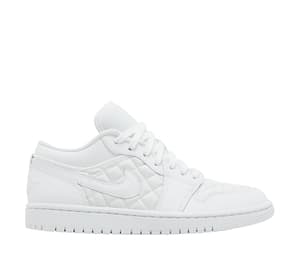 Buy Jordan Wmns Air Jordan 1 Low 'Triple White Quilted' at Sasom – Authentic and Ready to Ship
