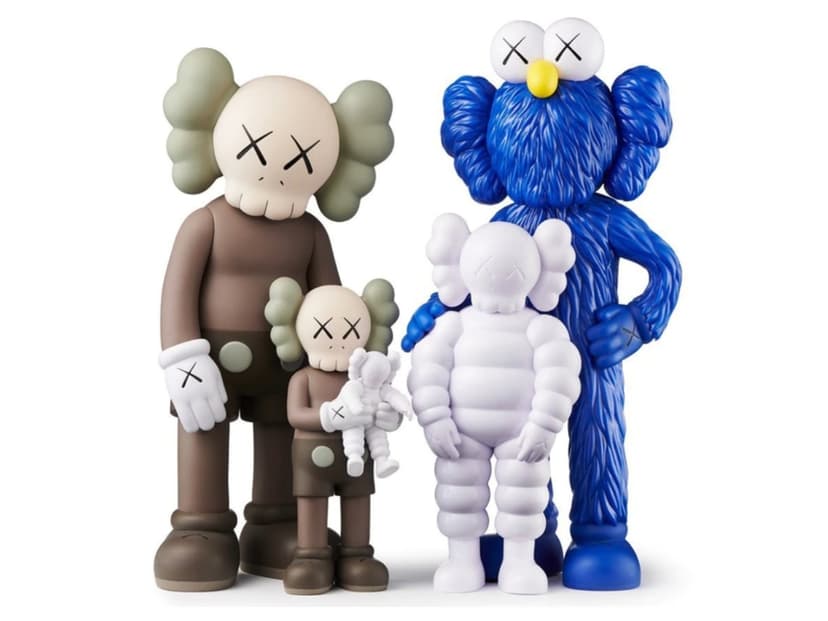 Kaws Kaws Family Figures Brown/Blue/White