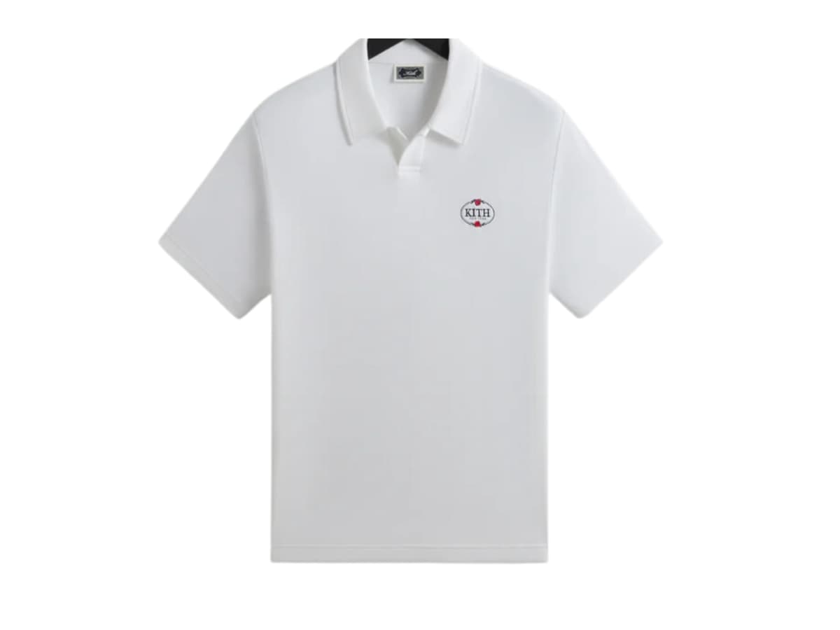 Kith Pique Drew Polo white