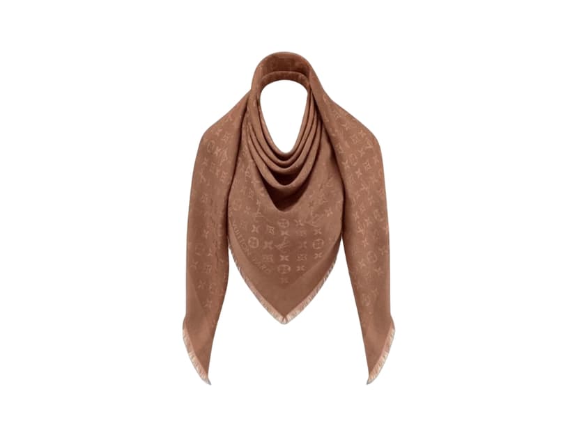 Louis Vuitton Louis Vuitton Monogram Shawl Cappuccino