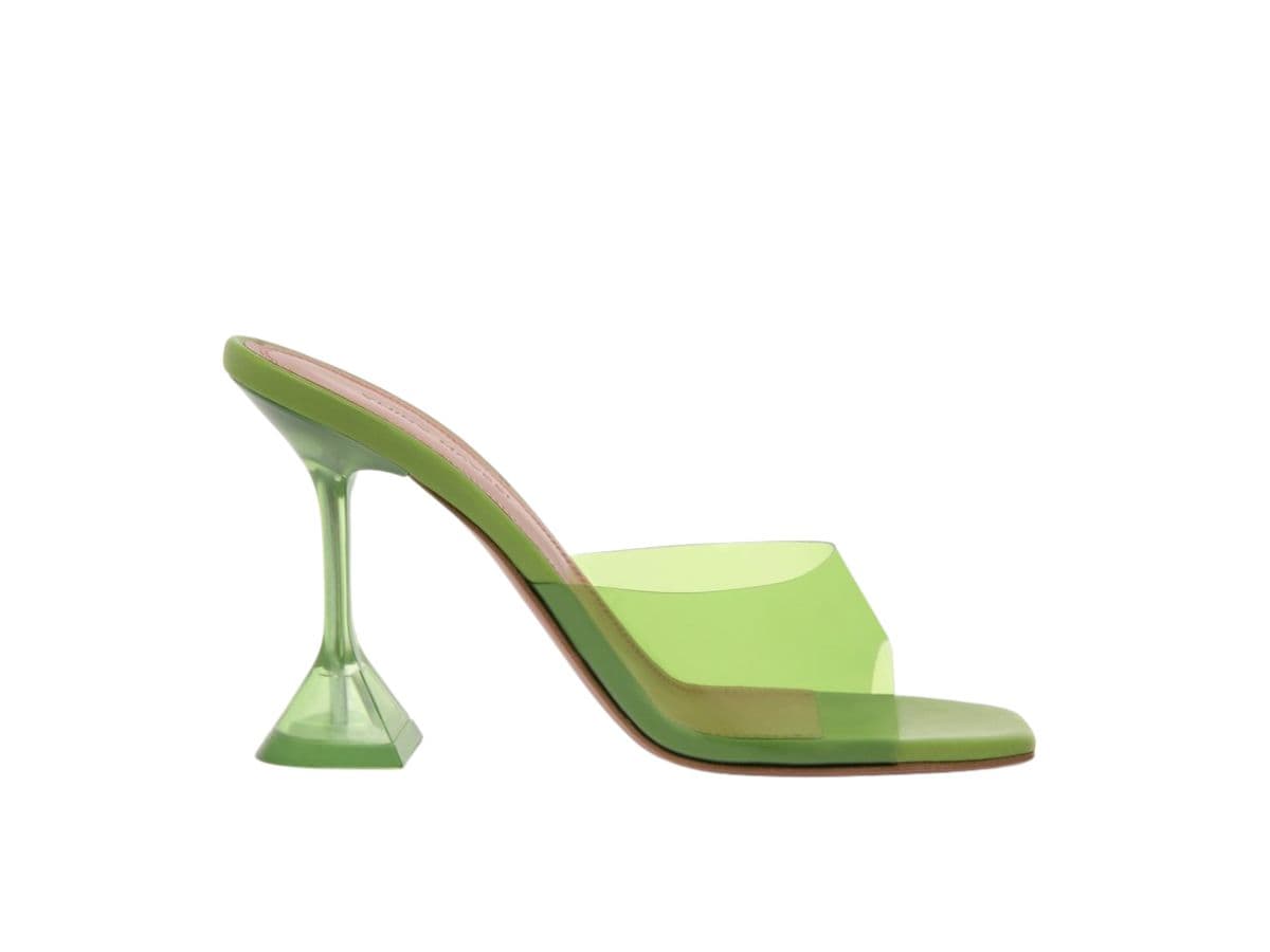 Lupita Glass Slipper Green PVC