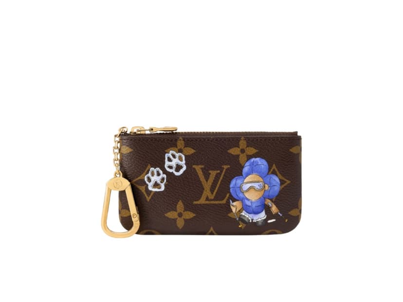 Louis Vuitton Louis Vuitton Key Pouch Monogram Blue Frost