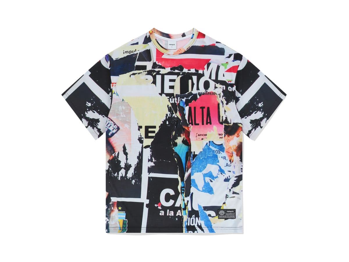 Mahagrid Collage Mesh Tee Multi