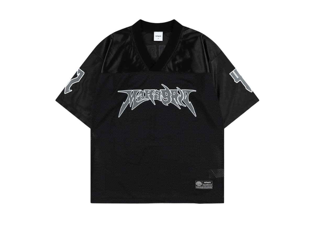 Mahagrid Mesh Football Jersey Black