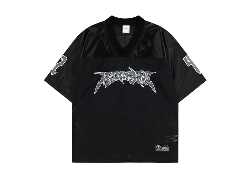 Mahagrid Mahagrid Mesh Football Jersey Black